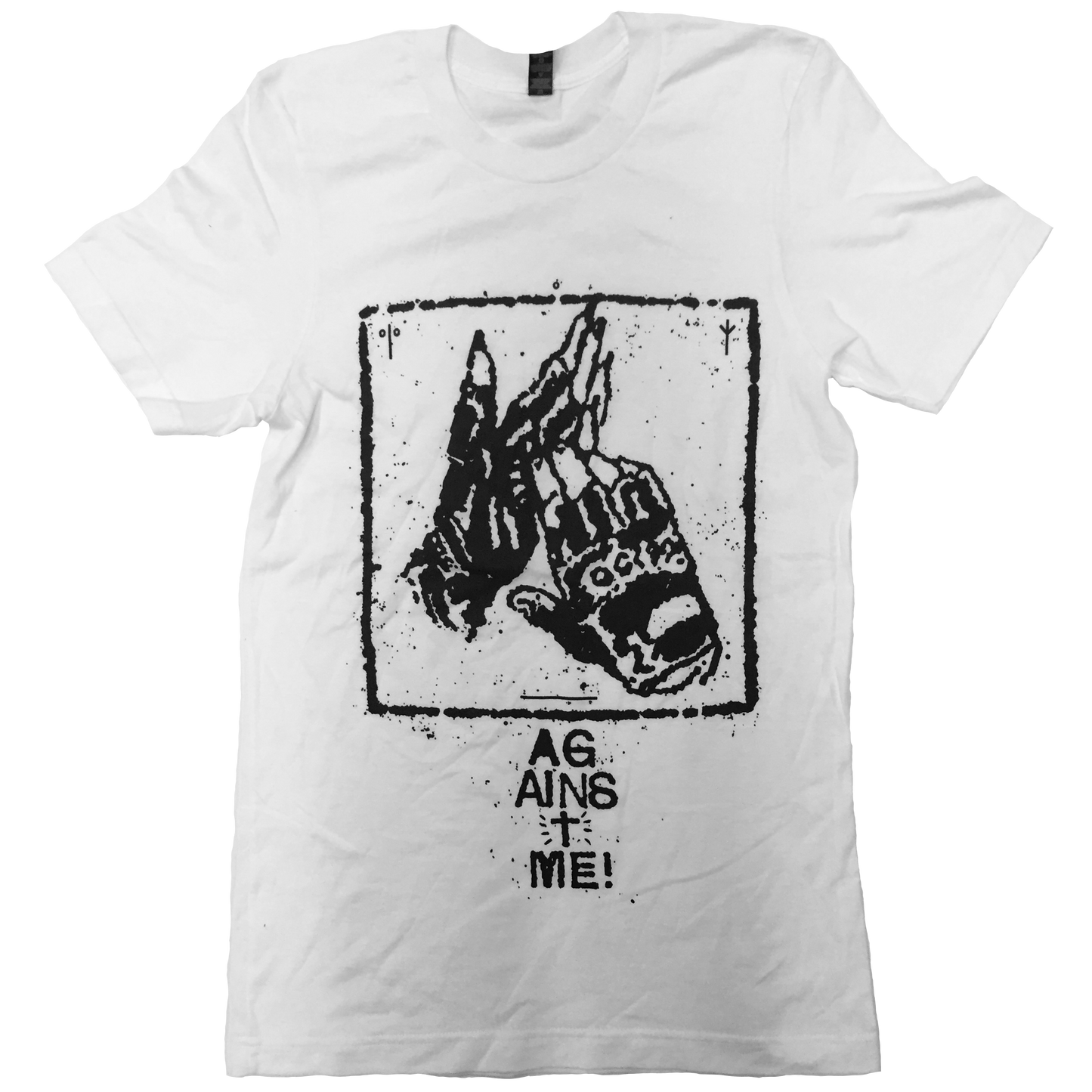 Against Me! Gloves White T-Shirt