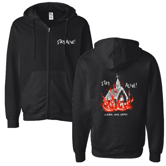Stay Alive Church Zip-Up Hoodie